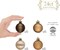 1.6" Christmas Ornaments Tree Decorations for Fall Halloween Decor, 24ct Bronze Copper Gold Shatterproof Christmas Ball Ornament Set, Hanging Ornament Bulk for Xmas Holiday Party Decor